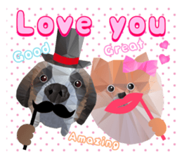 Artistic graphic animals Part2 English sticker #4176933