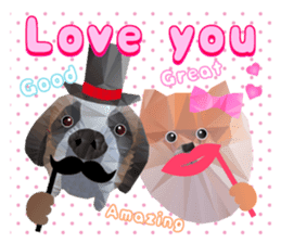 Artistic graphic animals Part2 English sticker #4176933