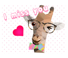 Artistic graphic animals Part2 English sticker #4176934