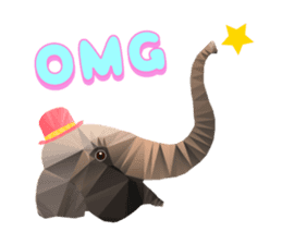 Artistic graphic animals Part2 English sticker #4176937