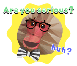 Artistic graphic animals Part2 English sticker #4176952