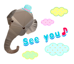 Artistic graphic animals Part2 English sticker #4176958