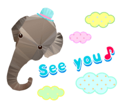 Artistic graphic animals Part2 English sticker #4176958