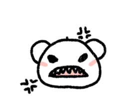 stuffed polar bear sticker #4177441