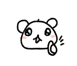 stuffed polar bear sticker #4177445