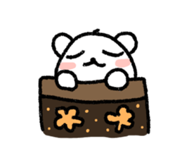 stuffed polar bear sticker #4177449