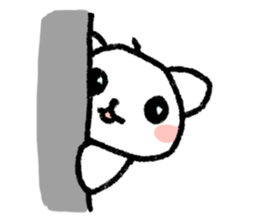 stuffed polar bear sticker #4177450