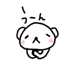 stuffed polar bear sticker #4177471