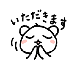 stuffed polar bear sticker #4177475