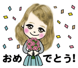 A sticker for women who like fashion 2 sticker #4178830