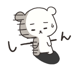 Annoying white bear sticker sticker #4179291