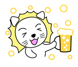 Daily life of The White Lion. sticker #4179571