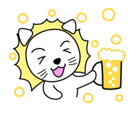 Daily life of The White Lion. sticker #4179571