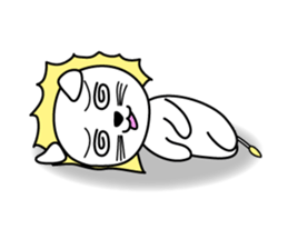 Daily life of The White Lion. sticker #4179587