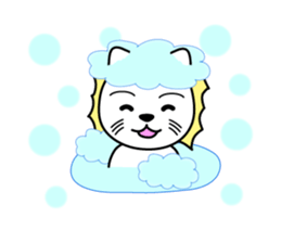 Daily life of The White Lion. sticker #4179590