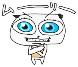 shining eyes dog sticker #4180091