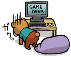 If a bear is a gamer sticker #4180254