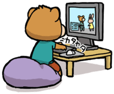 If a bear is a gamer sticker #4180264