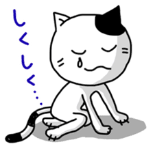 Daily of white cat 2 sticker #4180724