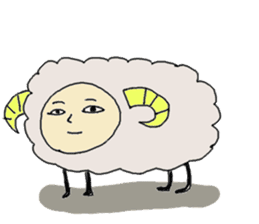 Sheep is rude. sticker #4181194