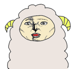 Sheep is rude. sticker #4181201