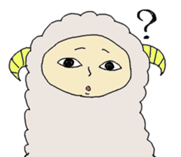 Sheep is rude. sticker #4181205