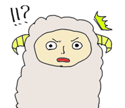 Sheep is rude. sticker #4181206