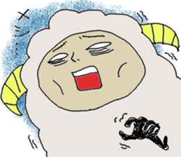 Sheep is rude. sticker #4181212