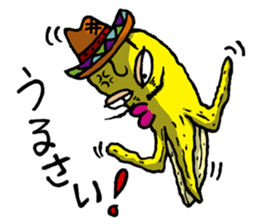 Banana for the feeling blue. sticker #4181716