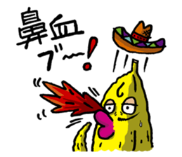 Banana for the feeling blue. sticker #4181717