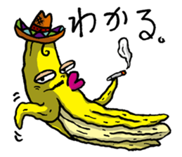Banana for the feeling blue. sticker #4181720