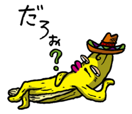 Banana for the feeling blue. sticker #4181727