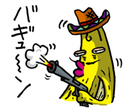 Banana for the feeling blue. sticker #4181735