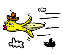 Banana for the feeling blue. sticker #4181748