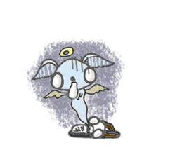 Sticker of a silkworm sticker #4181778