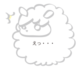 Warm fuzzy Sheep sticker #4182494