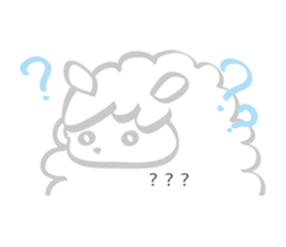 Warm fuzzy Sheep sticker #4182496