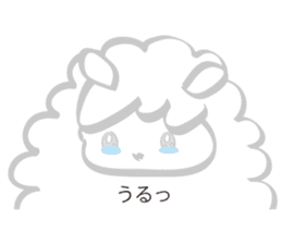 Warm fuzzy Sheep sticker #4182503