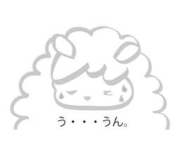 Warm fuzzy Sheep sticker #4182510