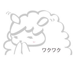 Warm fuzzy Sheep sticker #4182511