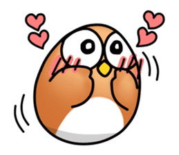 roly poly Egg Owl sticker #4183277