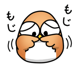 roly poly Egg Owl sticker #4183280