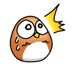roly poly Egg Owl sticker #4183282