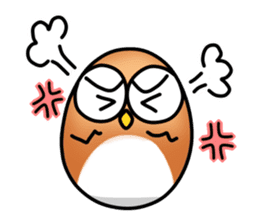 roly poly Egg Owl sticker #4183283