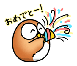 roly poly Egg Owl sticker #4183284