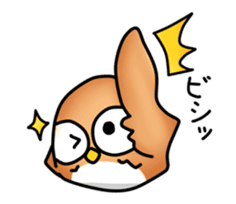roly poly Egg Owl sticker #4183287
