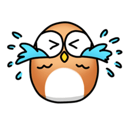 roly poly Egg Owl sticker #4183301