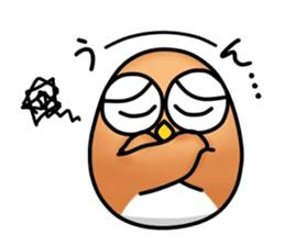 roly poly Egg Owl sticker #4183304