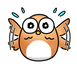 roly poly Egg Owl sticker #4183305