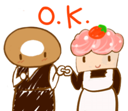 Doughnut & Cupcake sticker #4183740